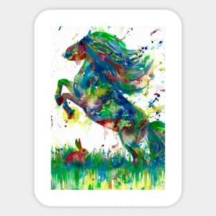 HORSE AND RABBIT Sticker